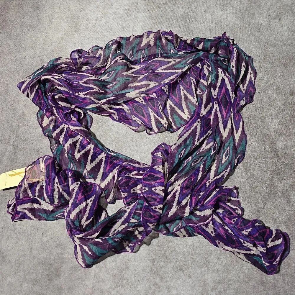 ‎COLLECTION EIGHTEEN Tribal Boa POLYESTER Scarf 12" x 72"